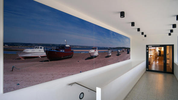 Wandmodul A700 im Treppenbereich