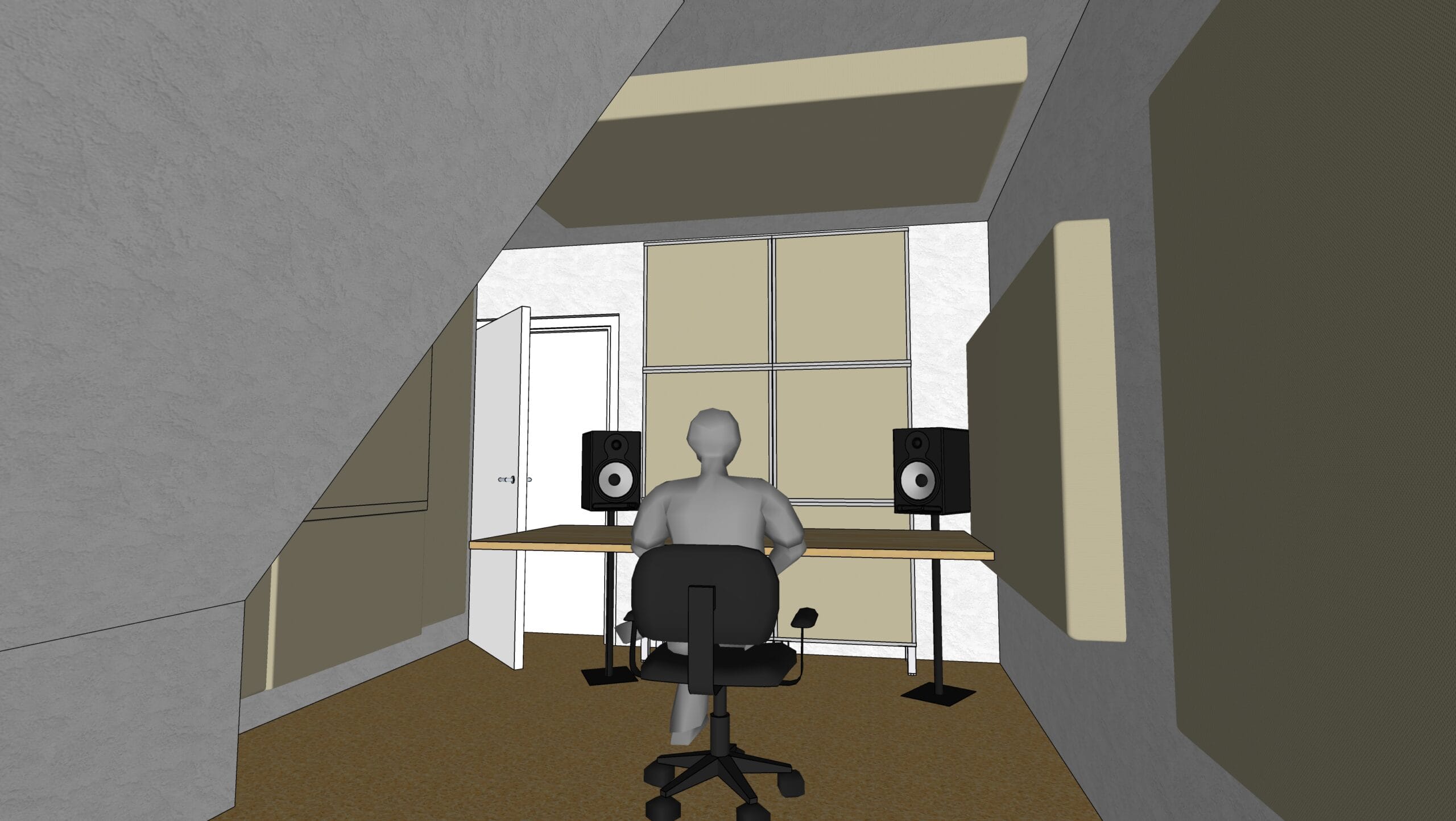Bild der Stil&Bense Studio CAD Zeichnung erstellt von der mbakustik GmbH