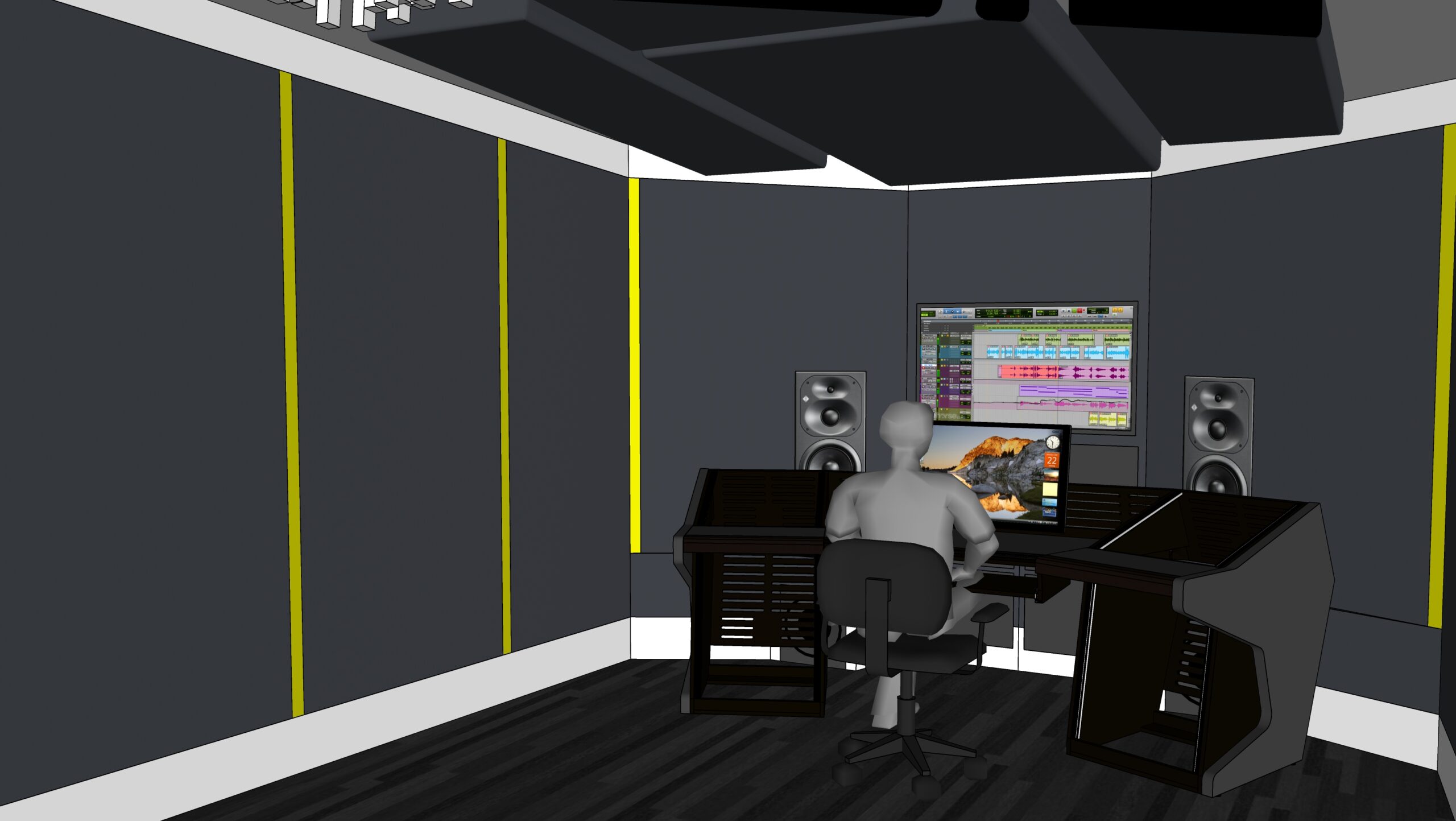 Bild mbakustik GmbH Projekt Tonstudio Klangfabrik CAD Studio 3