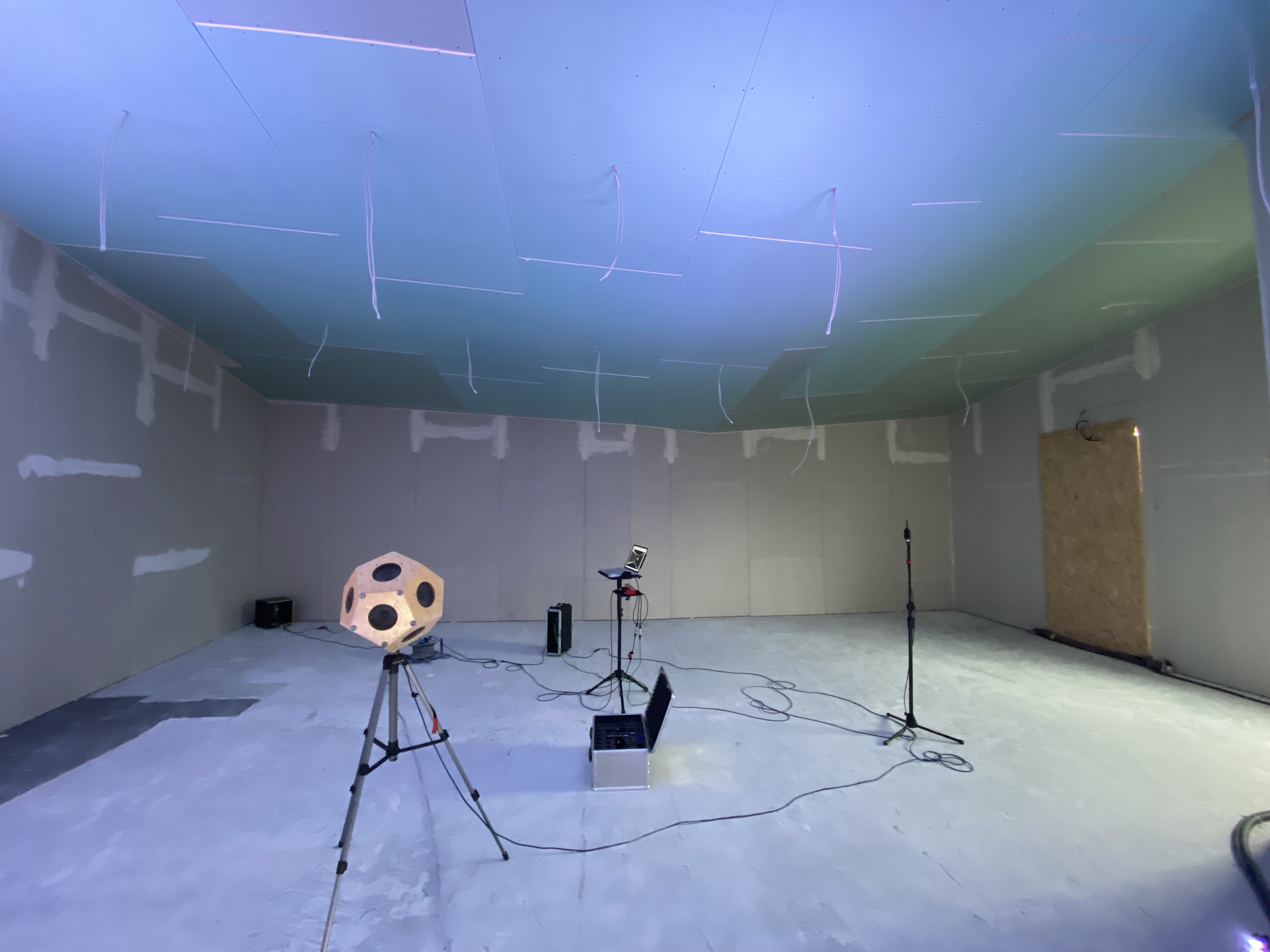Bild mbakustik GmbH Projekt Tonstudio Klangfabrik Studio 5 Messung im Rohbau
