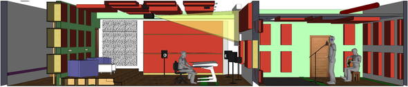 CAD Längsschnitt durch das Bauer Studio 2