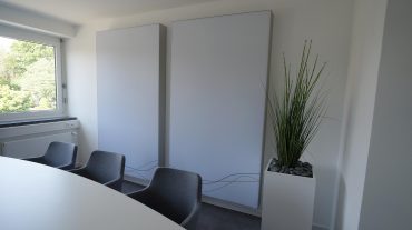 GS Electronic Büroraum mit A714 Wandabsorbern