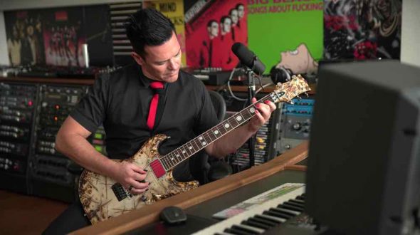Richard Kruspe in his control room